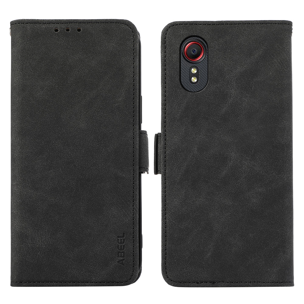 ABEEL For Samsung Galaxy Xcover 5 Case RFID Blocking Leather Phone Cover with Side Magnetic Clasp ABEEL For Samsung Galaxy Xcover 5 Case RFID Blocking Leather Phone Cover with Side Magnetic Clasp